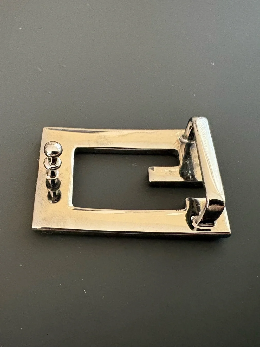 GUCCI Silver Tone Belt Buckle Piece